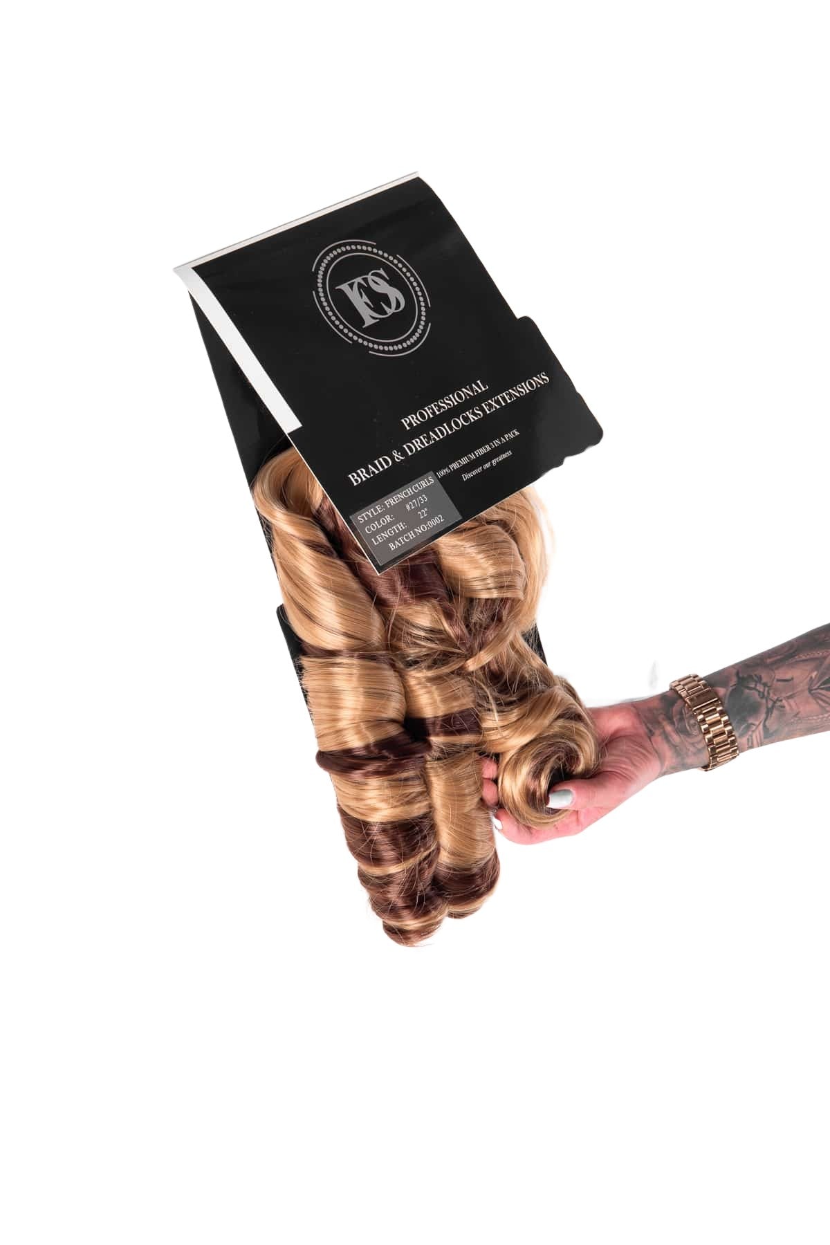 Spiral French Curl, i vÄgig ombré, elegant förpackade, perfekt för salongsbruk eller premium-styling.