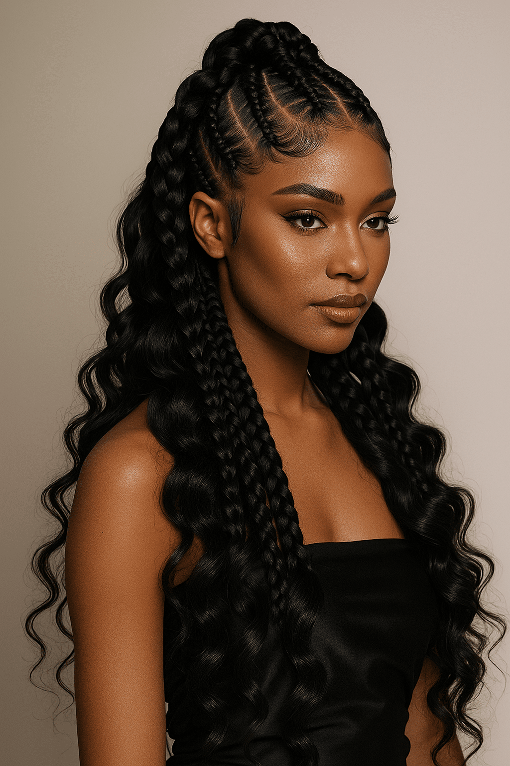 spiral curl braids