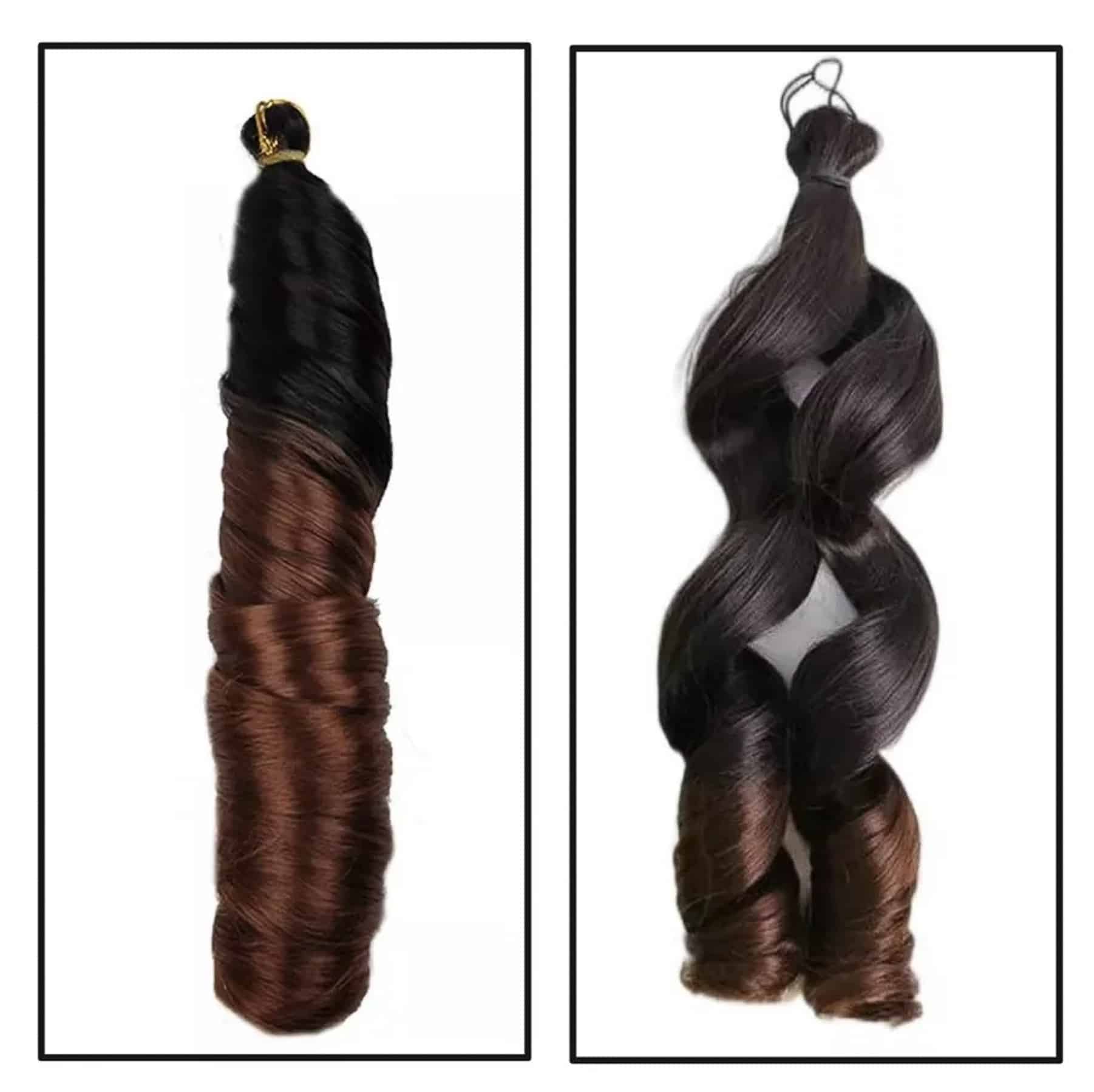 Spiral French Curl Flätat hår