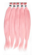 5pack Easy braids, ljusrosa, pastell
